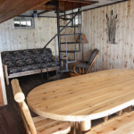 Cabin 5 - A Frame Dining area at R&D Resort