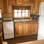 Cabin 5 - A Frame Kitchen area at R&D Resort