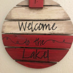 Welcome to the Lake Wall Hanging at R&D Resort